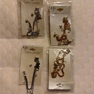 Elegant Silver and Gold Fashion Jewelry Set